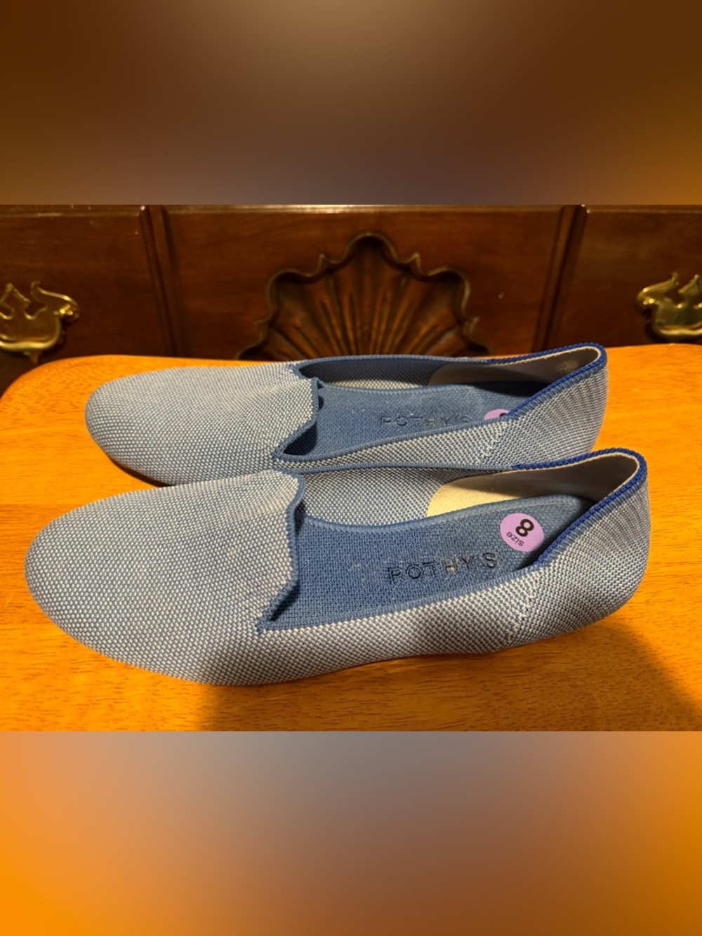Rothy’s loafer, tide pool blue Size 8